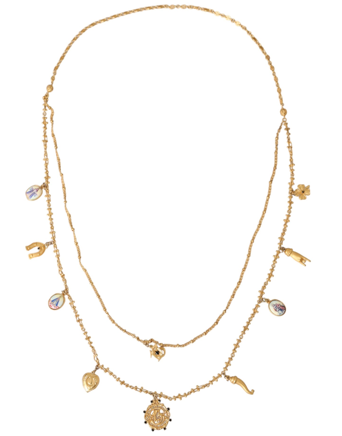 Sicily Charm Layered Necklace