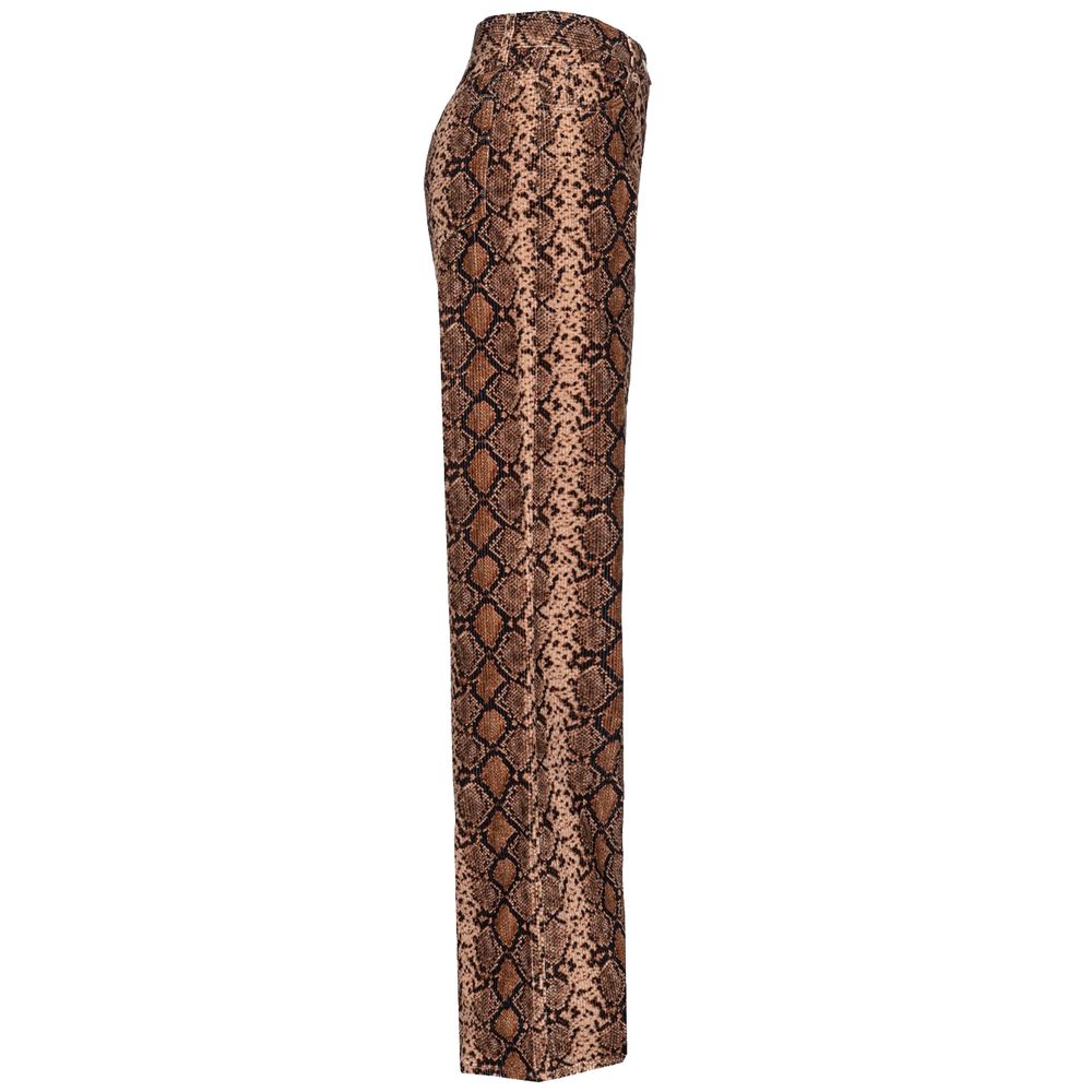 Snake-Print Corduroy Pant