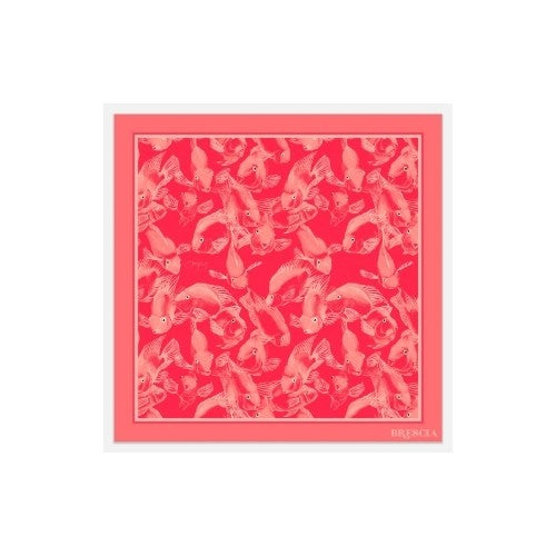 Parrots of Paradise Pink Silk Scarf