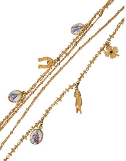 Sicily Charm Layered Necklace