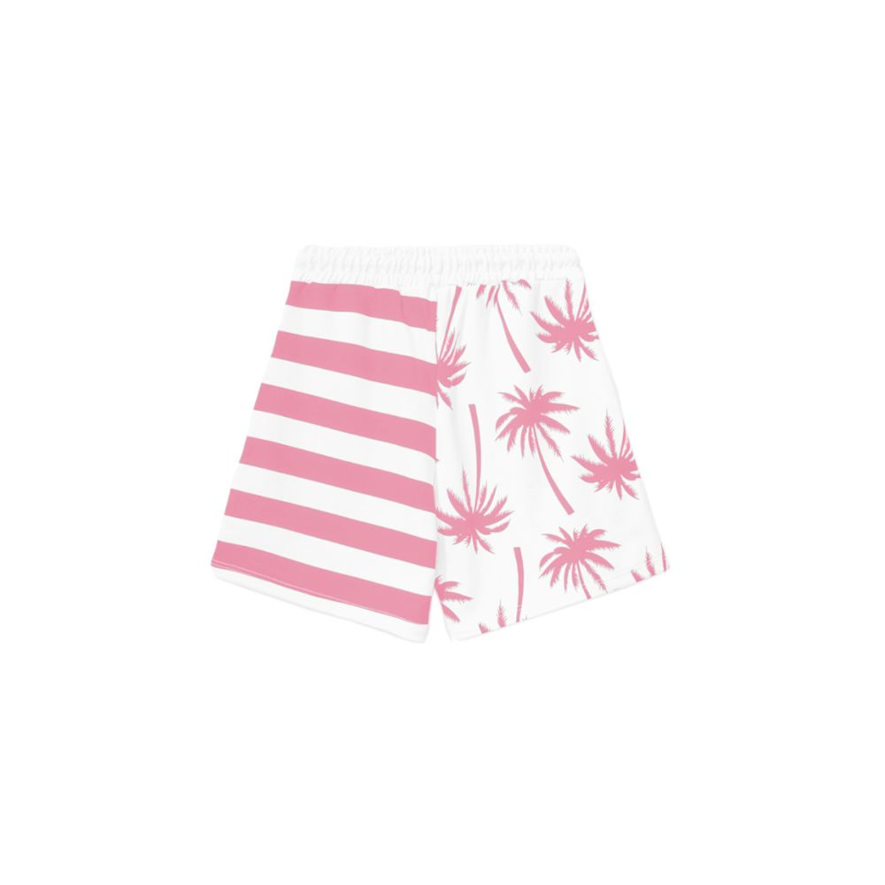 Palm Stripe Shorts in Pink