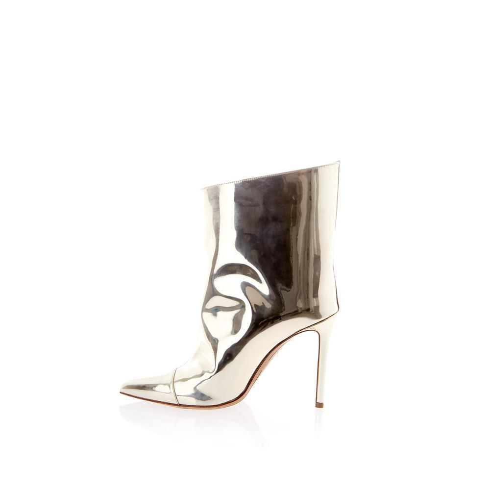 Mirror Patent Leather Ankle Boots