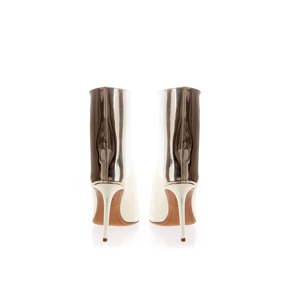 Mirror Patent Leather Ankle Boots