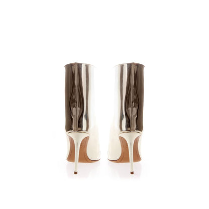 Mirror Patent Leather Ankle Boots