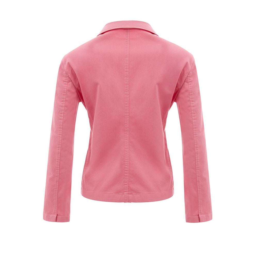 Tailored Cotton Blazer in Petal Pink