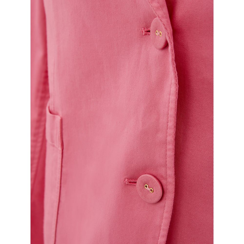 Tailored Cotton Blazer in Petal Pink