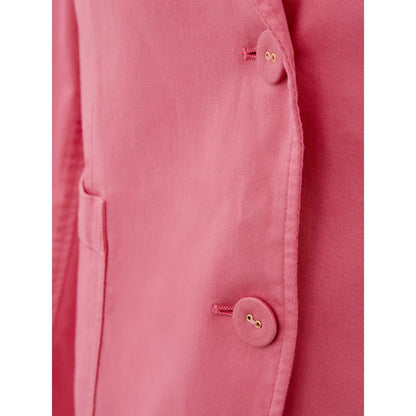 Tailored Cotton Blazer in Petal Pink