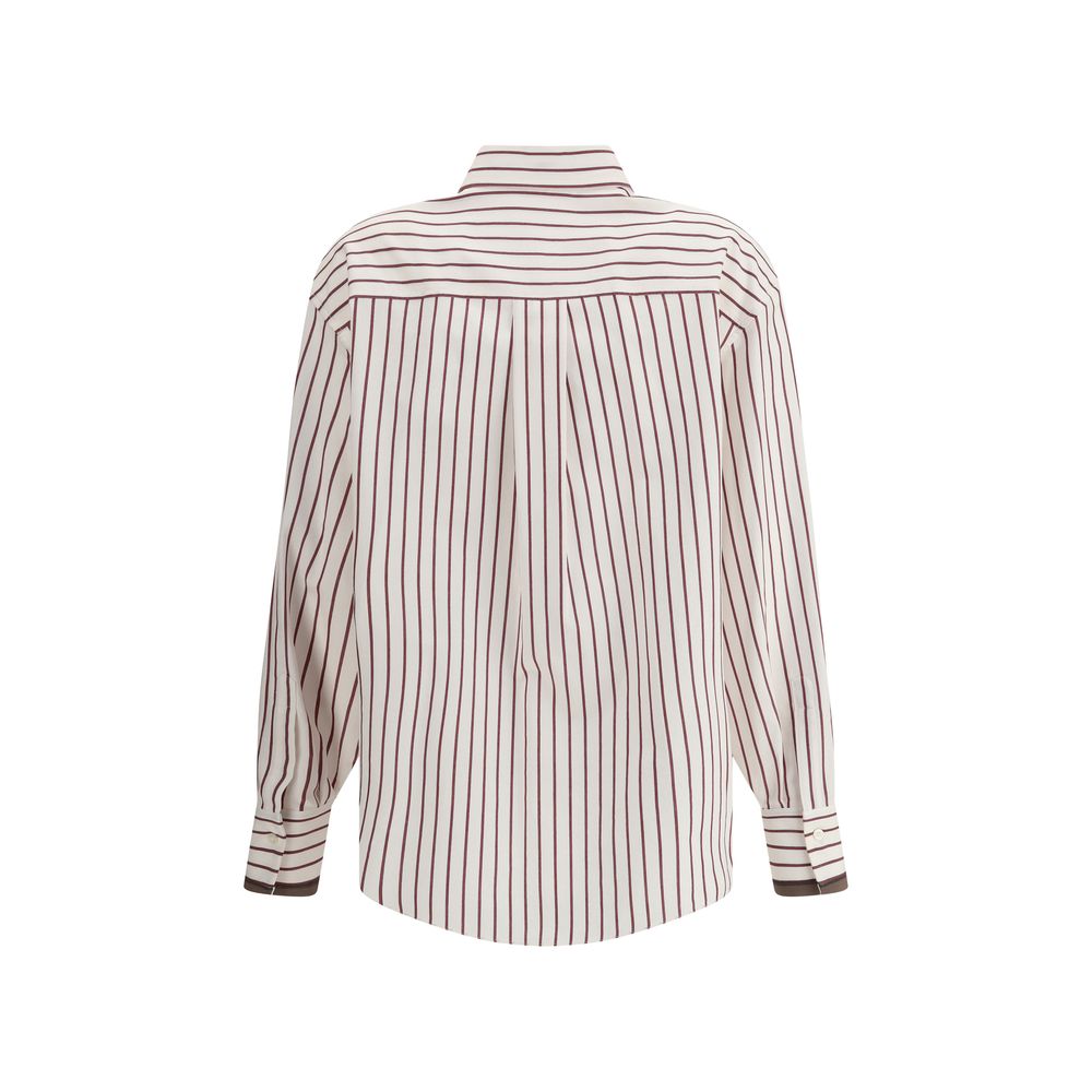 Brownstone Striped Silk Shirt