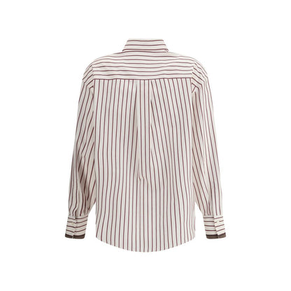 Brownstone Striped Silk Shirt