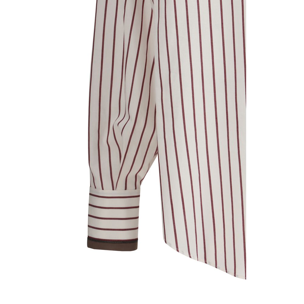Brownstone Striped Silk Shirt