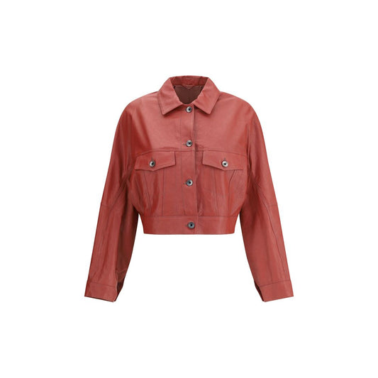 Opry Cropped Leather Jacket