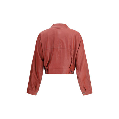 Opry Cropped Leather Jacket