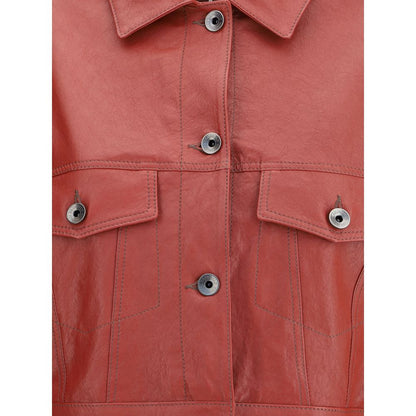 Opry Cropped Leather Jacket