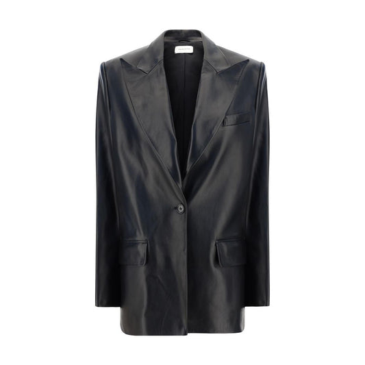 After-hours Leather Blazer