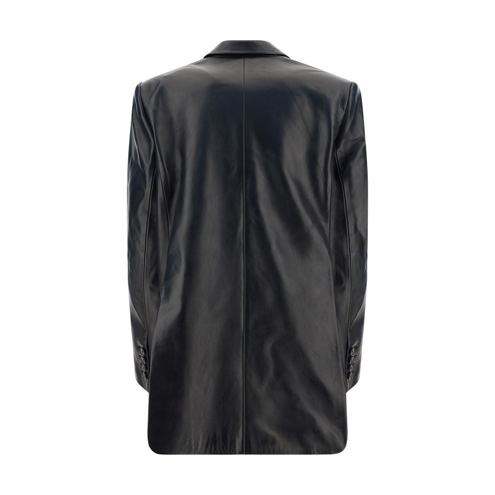 After-hours Leather Blazer