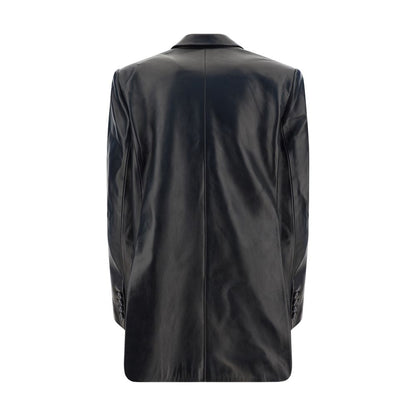 After-hours Leather Blazer