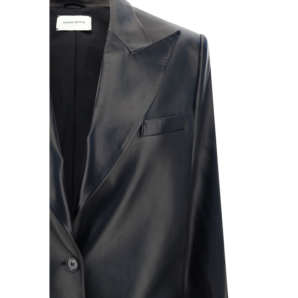 After-hours Leather Blazer