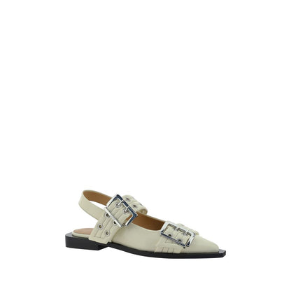 Buckled Slingback Ballerinas