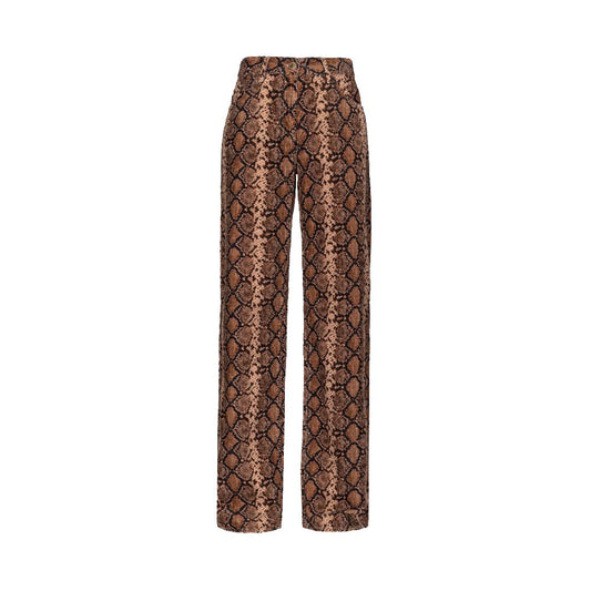 Snake-Print Corduroy Pant