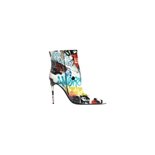"Keira" Graffiti Mid-Calf Boots