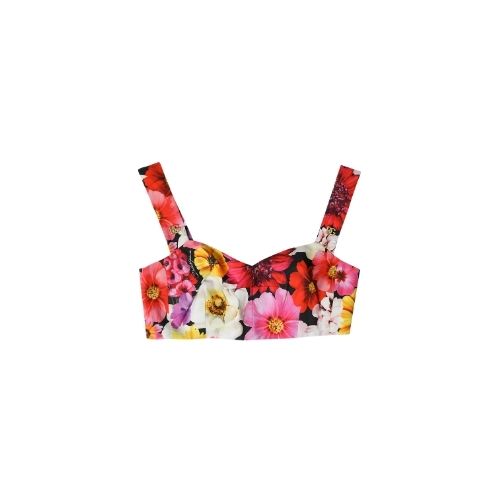 Floral Bustier Crop Top