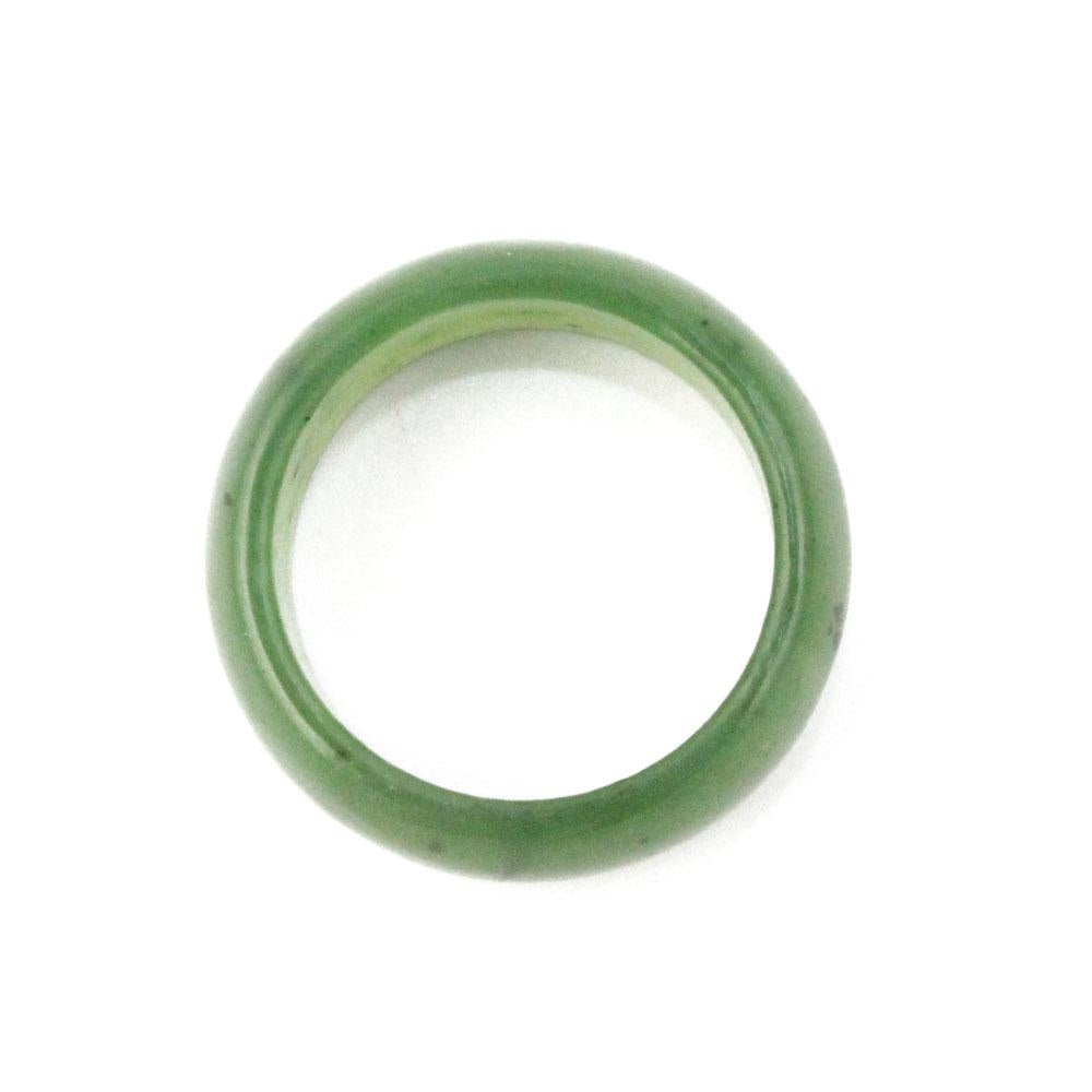 Sebastian Wide Band Jade Ring