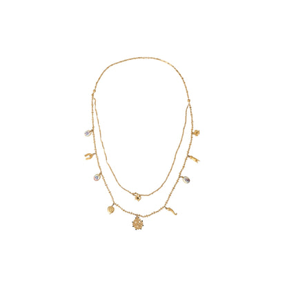 Sicily Charm Layered Necklace