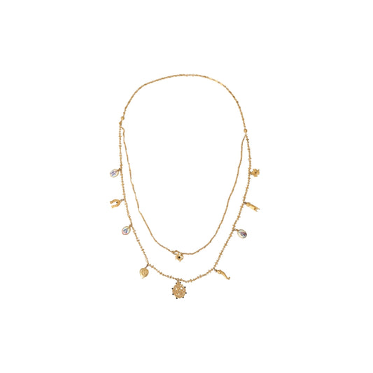 Sicily Charm Layered Necklace